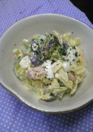 豆とキャベツのレモンマヨ和え-レシピのメイン写真