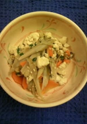 ごはんがもりもりいただける、炒り豆腐♪-レシピのメイン写真