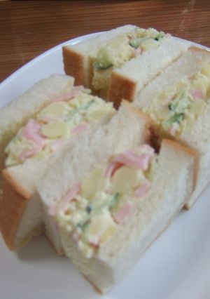 ポテトサラダのサンドイッチ-レシピのメイン写真