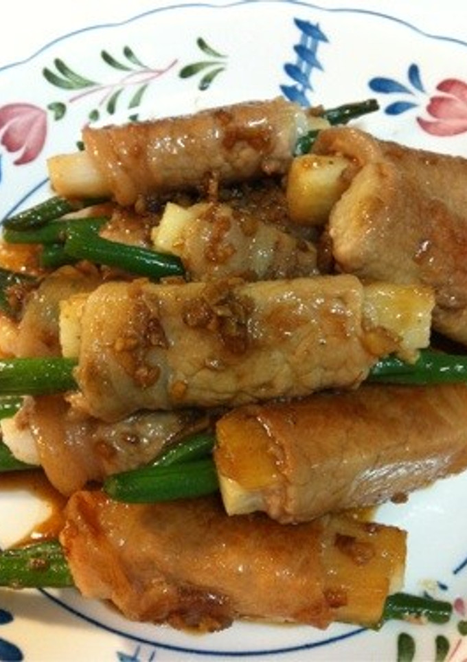 生姜焼き風肉巻き@(・●・)@-レシピのメイン写真