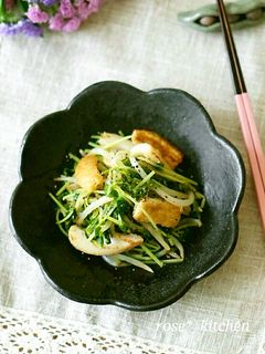 豆苗のポン酢炒め-レシピのメイン写真