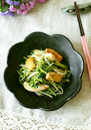 豆苗のポン酢炒め-レシピのメイン写真