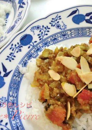 トマトとナスのキーマカレー＊-レシピのメイン写真