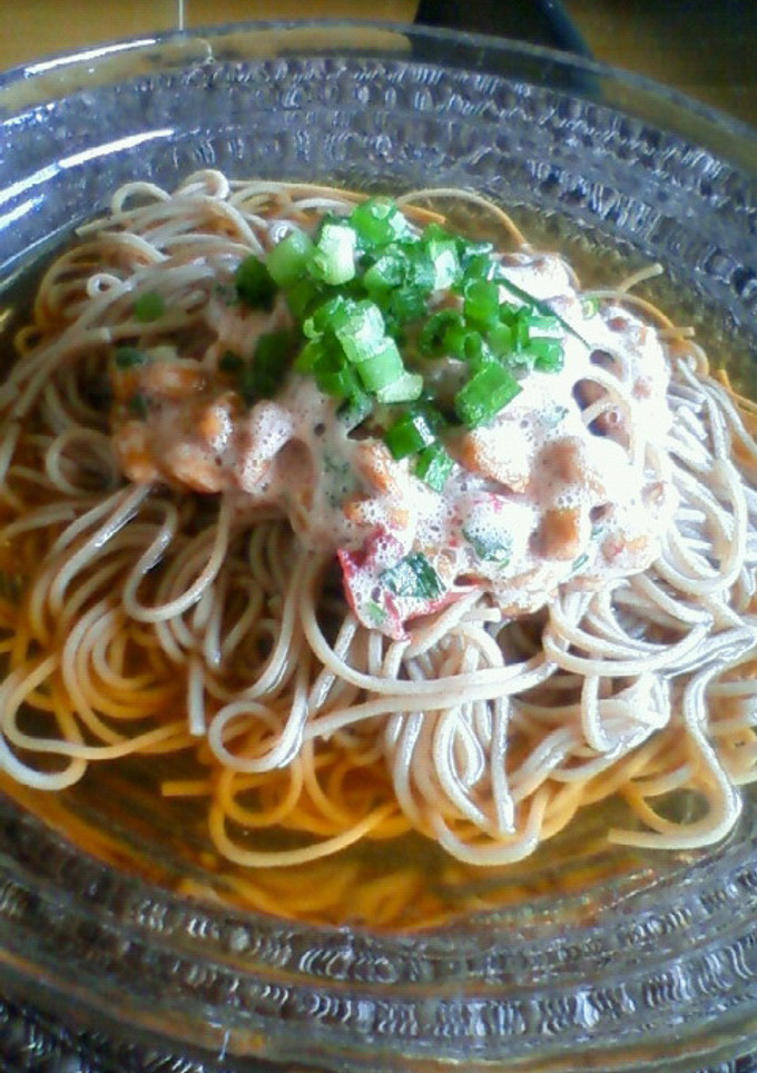 簡単！冷やし梅納豆そば★-レシピのメイン写真