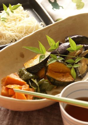 麺のおともに野菜の揚げ浸し-レシピのメイン写真