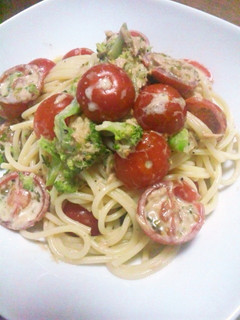トマトとツナのマヨぽん✿冷製パスタ✿-レシピのメイン写真