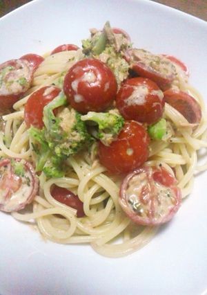 トマトとツナのマヨぽん✿冷製パスタ✿-レシピのメイン写真