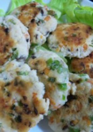野菜たっぷり、ヘルシーお焼き♪-レシピのメイン写真