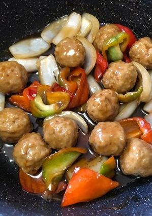 肉だんごの黒酢あんかけ-レシピのメイン写真