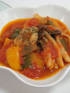 鶏もも肉トマト煮!ラクッカー(タジン鍋)-レシピのメイン写真