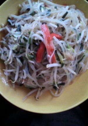 簡単ﾍﾙｼｰ♪野菜たっぷり白滝焼きそば-レシピのメイン写真