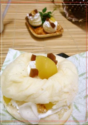 栗と胡桃のもちふわサンド-レシピのメイン写真