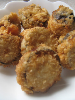 茄子の肉はさみ揚げ-レシピのメイン写真