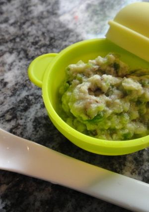 離乳食★ピーマン・ささ身・しいたけダシ煮-レシピのメイン写真