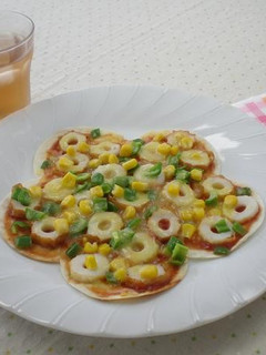 餃子の皮で作る「特製ちくわ」のピザ-レシピのメイン写真