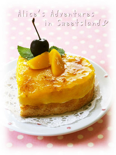 * ココナッツ&マンゴーのムースケーキ♪-レシピのメイン写真