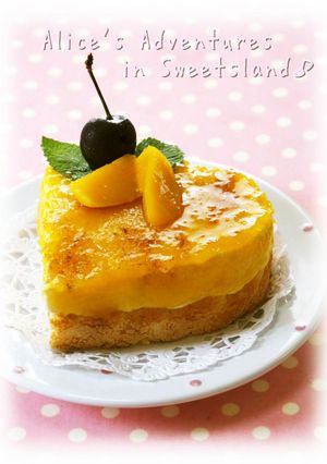 * ココナッツ&マンゴーのムースケーキ♪-レシピのメイン写真