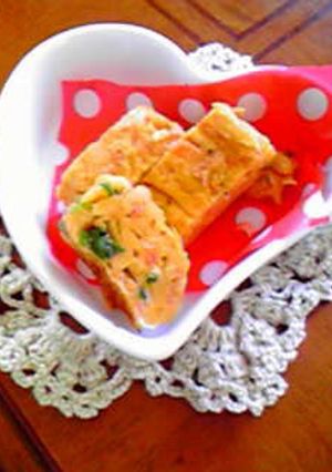 お弁当に♪小えびとネギの卵焼き☆-レシピのメイン写真