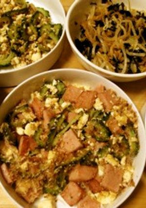 卵なし☆ゴーヤ＆スパム☆チャンプル-レシピのメイン写真