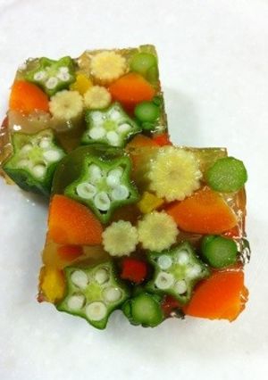 野菜のテリーヌ夏野菜のオクラが♡-レシピのメイン写真