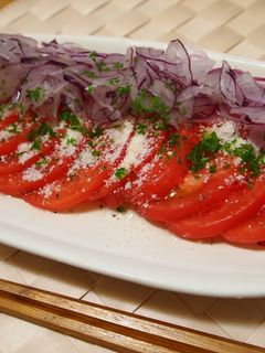 ひんやり☆トマトオニオンサラダ-レシピのメイン写真