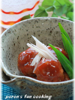新生姜の肉団子*甘酢あん-レシピのメイン写真