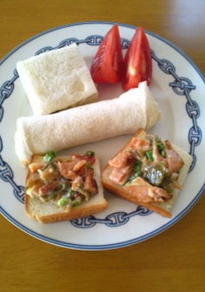 焼豚×ザーサイの中華風サンド＆トースト-レシピのメイン写真