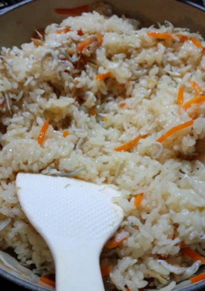 しらすとなめたけの炊き込みご飯-レシピのメイン写真