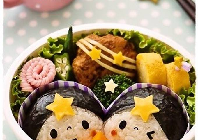 織姫さま＊彦星さまおにぎり♪七夕キャラ弁 by Mai＊Mai 【クックパッド】 簡単おいしいみんなのレシピが392万品