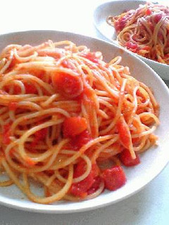にんにくとトマトのパスタ-レシピのメイン写真