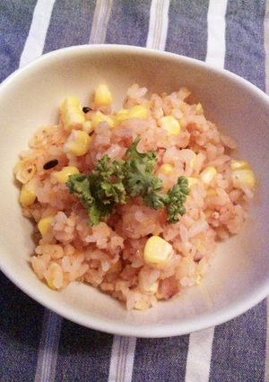 朝ご飯やお弁当に!人参コーンご飯-レシピのメイン写真