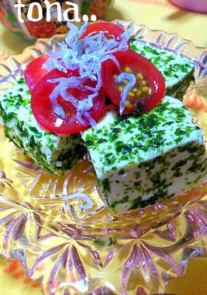 塩豆腐の青のり和え-レシピのメイン写真