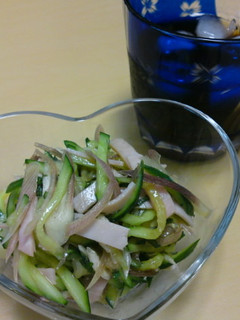 きゅうりとハムで☆中華風素麺!-レシピのメイン写真