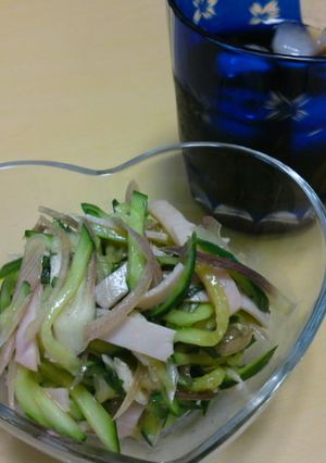 きゅうりとハムで☆中華風素麺!-レシピのメイン写真