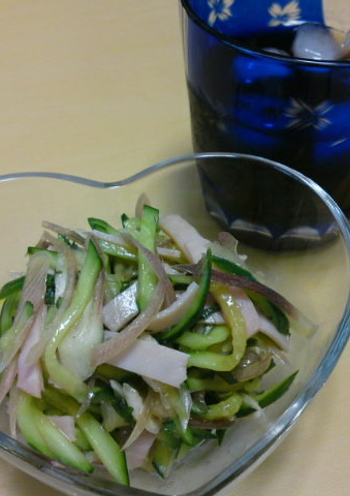きゅうりとハムで☆中華風素麺！-レシピのメイン写真