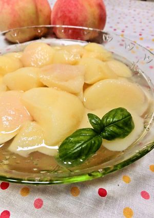 冷やして美味しい☆桃のコンポート風♪-レシピのメイン写真