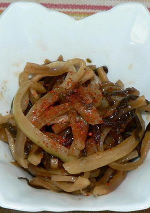大根の皮と塩昆布のピリ辛和え-レシピのメイン写真
