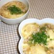 鶏そぼろとザーサイのあんかけ茶碗蒸し