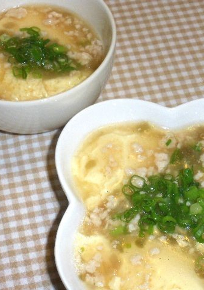鶏そぼろとザーサイのあんかけ茶碗蒸し-レシピのメイン写真