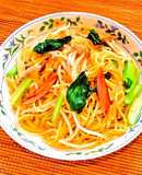 😊簡単♪納豆のたれでだし醤油焼きそば😊