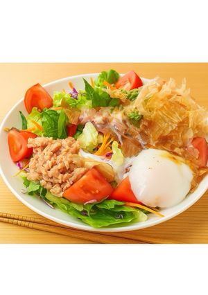 カットサラダで簡単⭐︎サラダうどん-レシピのメイン写真