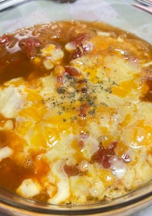 ボウルで簡単 ダイエットトマチーカレー-レシピのメイン写真