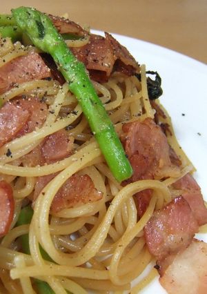 『大葉にんにく醤油』でペペロンチーノ-レシピのメイン写真