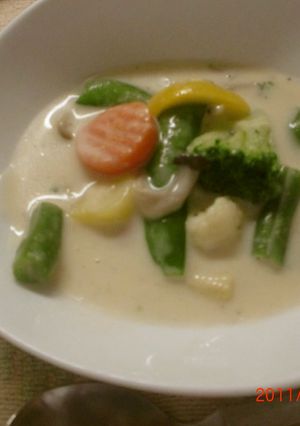 レンジで作る簡単！野菜のクリームスープ-レシピのメイン写真