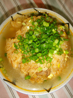 余った豆もやしの炊き込みご飯でクッパ冷夏-レシピのメイン写真