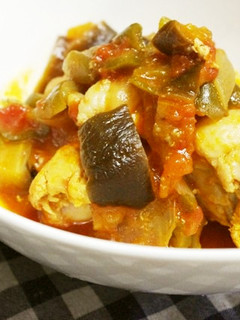 チキンのトマト煮・ラタトゥイユ風?-レシピのメイン写真