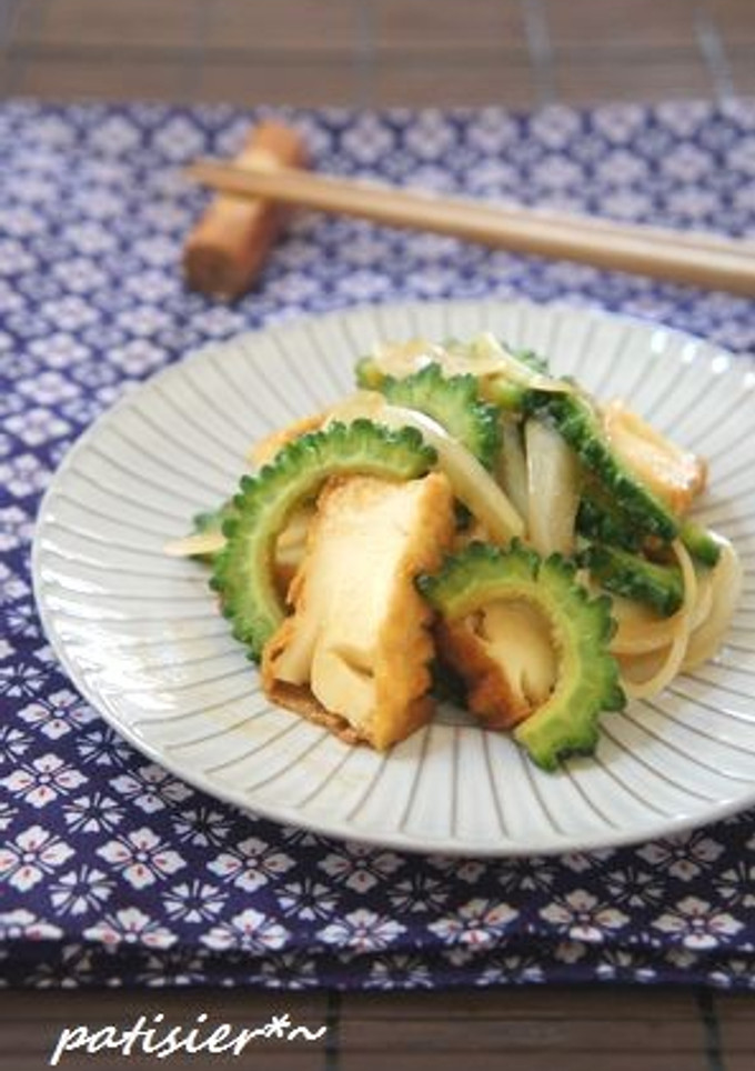 ゴーヤと厚揚げの炒め物-レシピのメイン写真