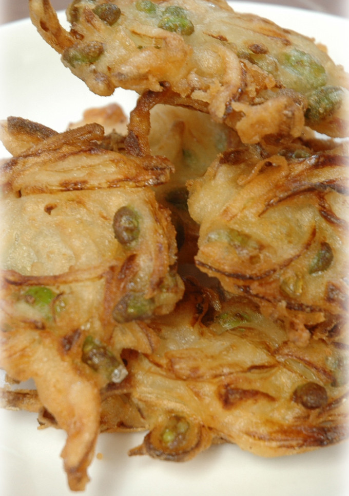 枝豆と玉ねぎと梅干のかき揚げ-レシピのメイン写真