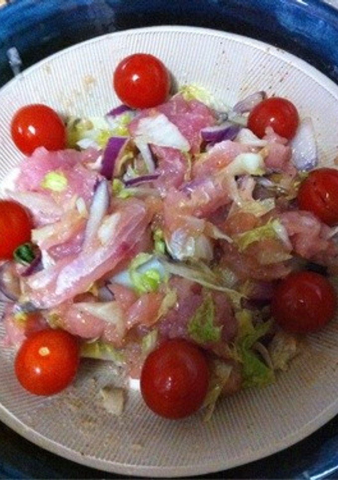 びんちょうまぐろのサラダ-レシピのメイン写真
