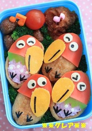 (キャラ弁)キョロちゃんお稲荷-レシピのメイン写真